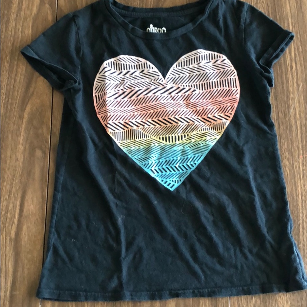 ombré heart shirt